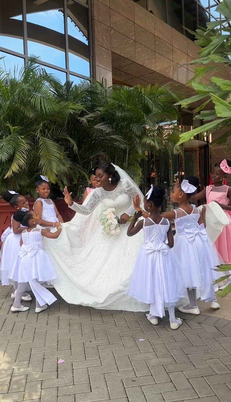 Bride with kids